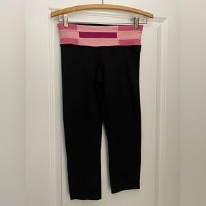 Lululemon 2-IN-1 Reversible Crop Leggings Size 4💕